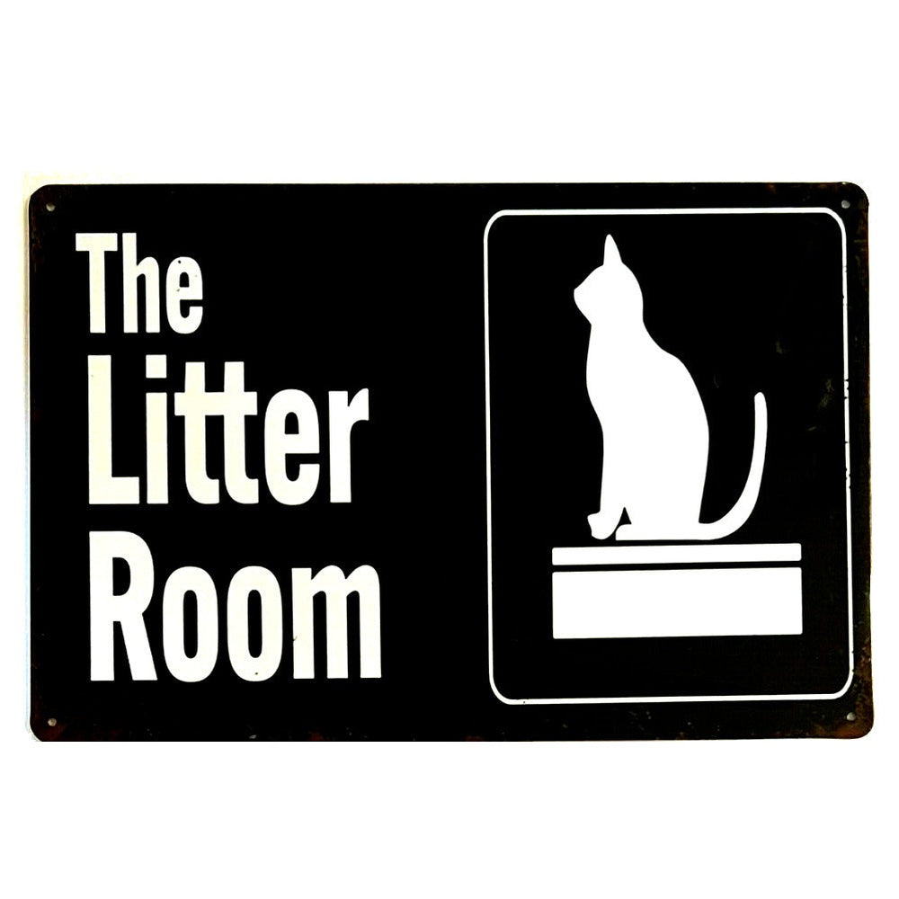 The Litter Room 8" x 12" Vintage Novelty Metal Sign New! Home & Garden:Home Décor:Plaques & Signs Style Your Walls